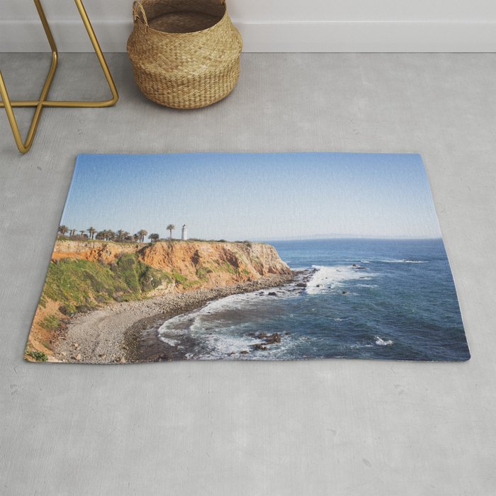 Point Vicente Lighthouse (color version) Rug Gallery Image 1