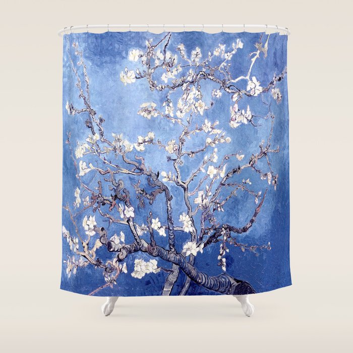Vincent Van Gogh Almond BlossomS Blue Shower Curtain Gallery Image 1