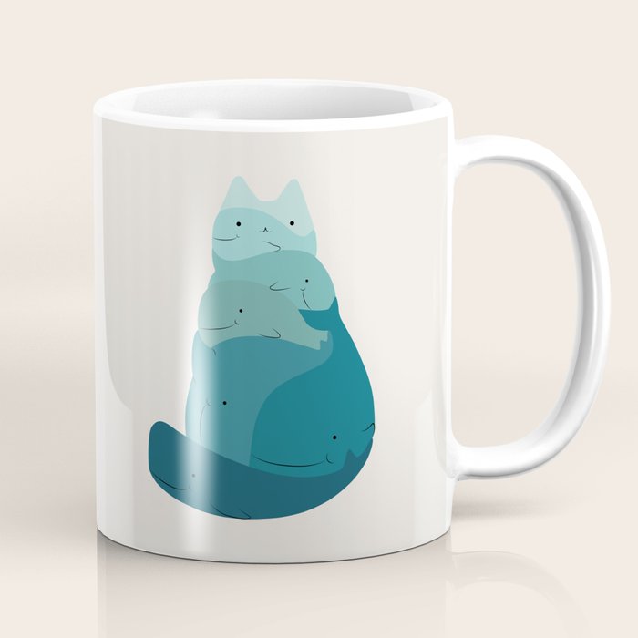 Cat Landscape 171: A Hungry Cat Coffee Mug Gallery Image 1