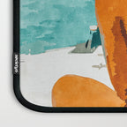 Solo Traveler, Watercolor Black Woman Painting, Travel Tropical Summer Illustration Laptop Sleeve Gallery Image 3
