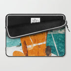 Solo Traveler, Watercolor Black Woman Painting, Travel Tropical Summer Illustration Laptop Sleeve Gallery Image 2