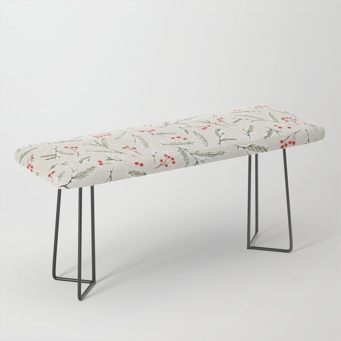 Christmas Pine and Berries Neutral Bench Gallery Image 1