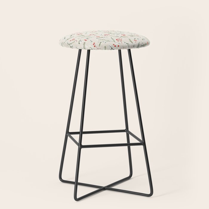 Christmas Pine and Berries Neutral Stool Gallery Image 1