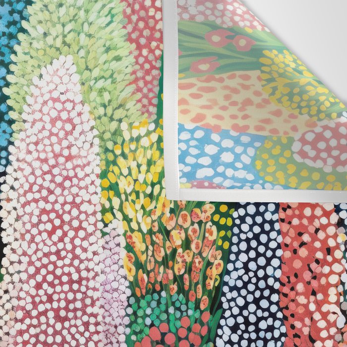 Floral Art Botanical Wall Art Maximalist Art Dopamine Decor Flower Print Japanese Painting  Wall Tapestry Gallery Image 3