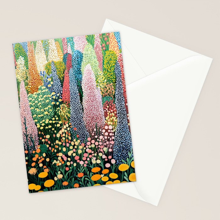 Floral Art Botanical Wall Art Maximalist Art Dopamine Decor Flower Print Japanese Painting  Stationery Card Gallery Image 2