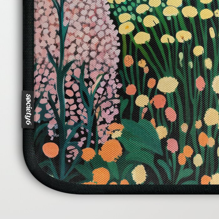 Floral Art Botanical Wall Art Maximalist Art Dopamine Decor Flower Print Japanese Painting  Laptop Sleeve Gallery Image 3