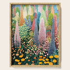 Floral Art Botanical Wall Art Maximalist Art Dopamine Decor Flower Print Japanese Painting  Serving Tray Gallery Image 1