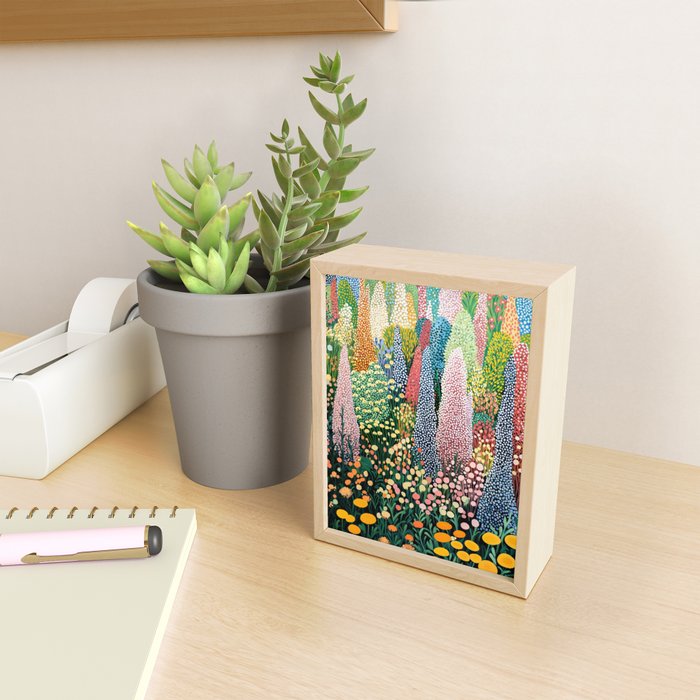 Floral Art Botanical Wall Art Maximalist Art Dopamine Decor Flower Print Japanese Painting  Mini Art Print Gallery Image 2