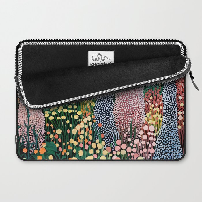 Floral Art Botanical Wall Art Maximalist Art Dopamine Decor Flower Print Japanese Painting  Laptop Sleeve Gallery Image 2