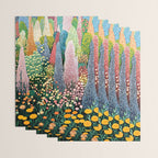 Floral Art Botanical Wall Art Maximalist Art Dopamine Decor Flower Print Japanese Painting  Wrapping Paper Gallery Image 3