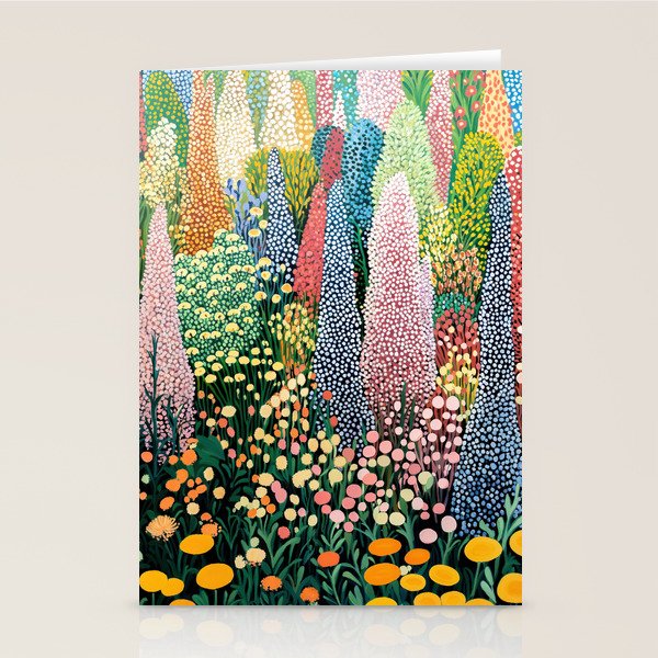 Floral Art Botanical Wall Art Maximalist Art Dopamine Decor Flower Print Japanese Painting  Stationery Card Gallery Image 1
