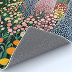 Floral Art Botanical Wall Art Maximalist Art Dopamine Decor Flower Print Japanese Painting  Rug Gallery Image 4