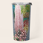 Floral Art Botanical Wall Art Maximalist Art Dopamine Decor Flower Print Japanese Painting  Travel Mug Gallery Image 2