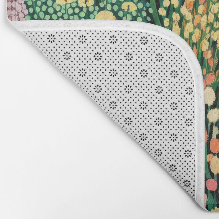 Floral Art Botanical Wall Art Maximalist Art Dopamine Decor Flower Print Japanese Painting  Bath Mat Gallery Image 2