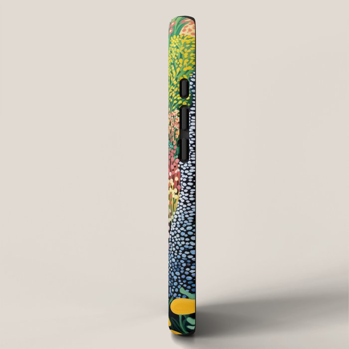 Floral Art Botanical Wall Art Maximalist Art Dopamine Decor Flower Print Japanese Painting  iPhone Case Gallery Image 2
