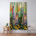 Floral Art Botanical Wall Art Maximalist Art Dopamine Decor Flower Print Japanese Painting  Window Curtain Gallery Image 5