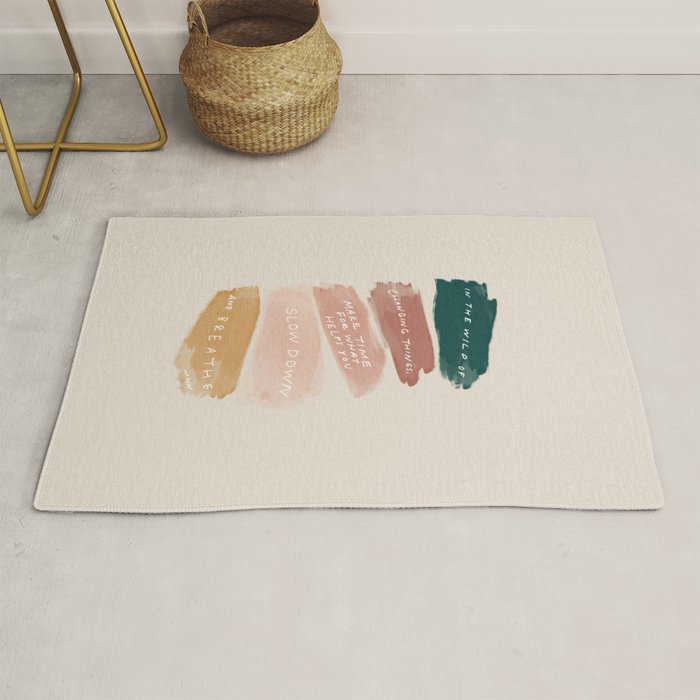 Make Time For What Helps You Rug Gallery Image 1