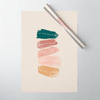 Make Time For What Helps You Wrapping Paper Gallery Image 1