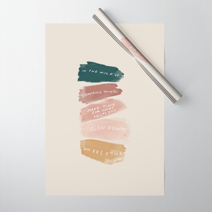 Make Time For What Helps You Wrapping Paper Gallery Image 1
