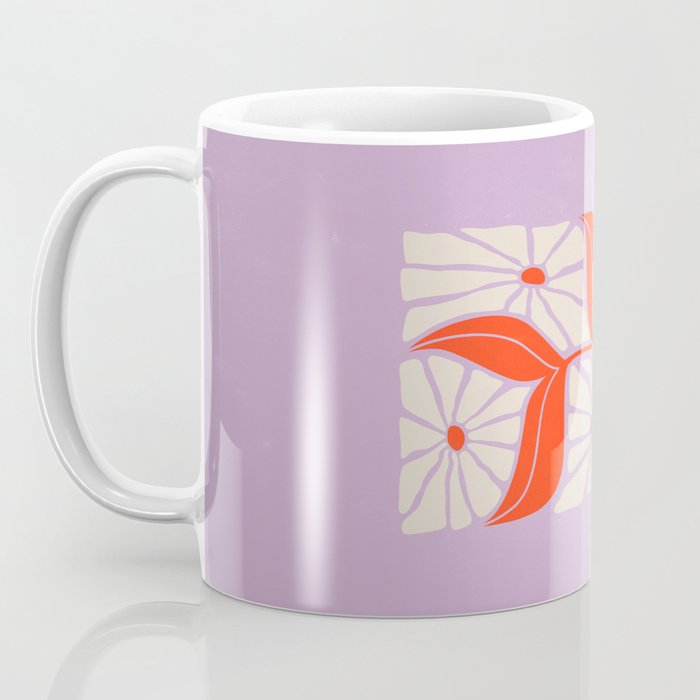 Plum & Flamingo: Les Fleurs | Flower Market Color Series 06 Coffee Mug Gallery Image 3