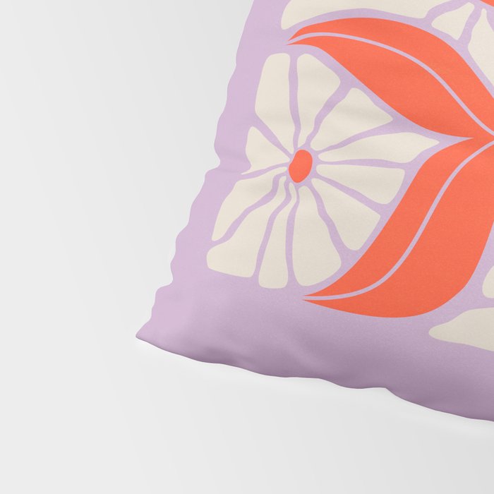 Plum & Flamingo: Les Fleurs | Flower Market Color Series 06 Pillow Sham Gallery Image 4