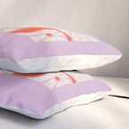 Plum & Flamingo: Les Fleurs | Flower Market Color Series 06 Pillow Sham Gallery Image 3