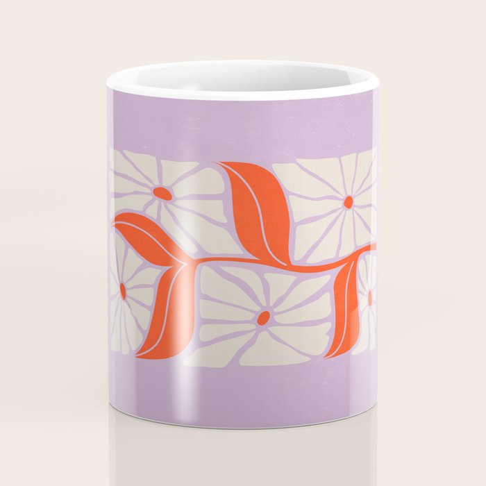 Plum & Flamingo: Les Fleurs | Flower Market Color Series 06 Coffee Mug Gallery Image 4