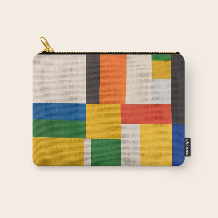 Mid-Century Modern Colorful Artwork Carry All Pouch Gallery Image 1