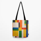 Mid-Century Modern Colorful Artwork Tote Bag Gallery Image 2