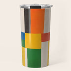 Mid-Century Modern Colorful Artwork Travel Mug Gallery Image 1
