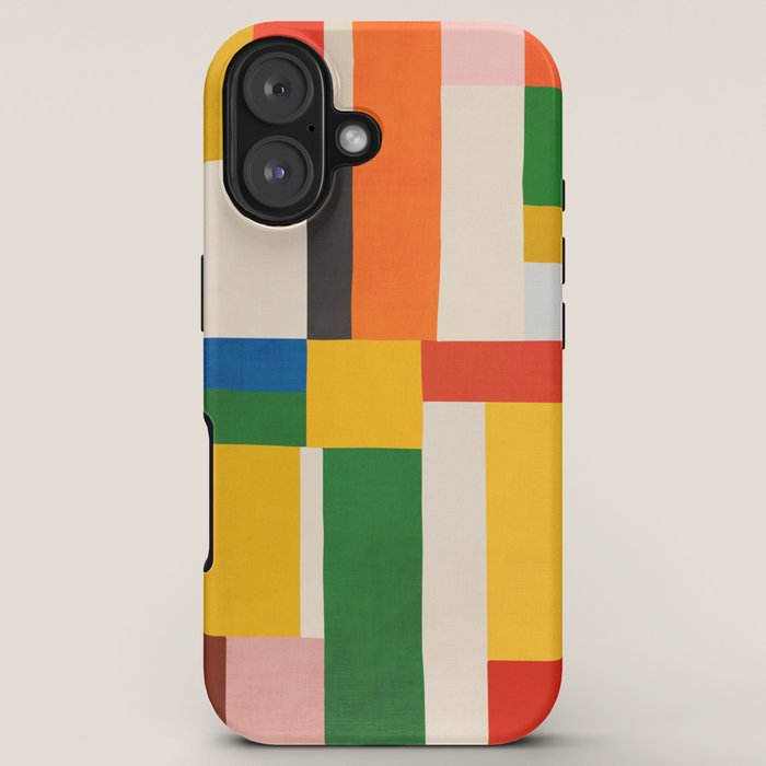 Mid-Century Modern Colorful Artwork iPhone Case Gallery Image 5