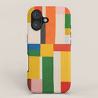 Mid-Century Modern Colorful Artwork iPhone Case Gallery Image 1