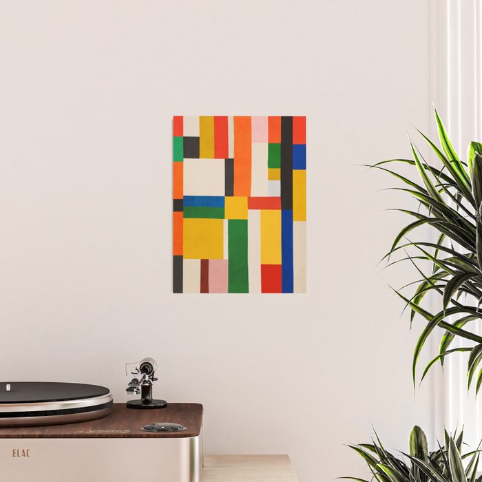 Mid-Century Modern Colorful Artwork Poster Gallery Image 2