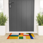 Mid-Century Modern Colorful Artwork Welcome Mat Gallery Image 3
