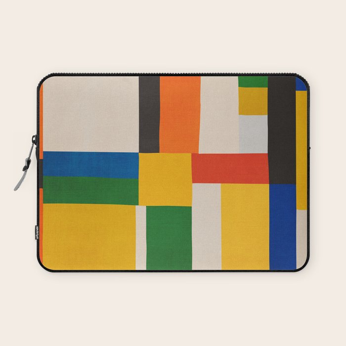 Mid-Century Modern Colorful Artwork Laptop Sleeve Gallery Image 1