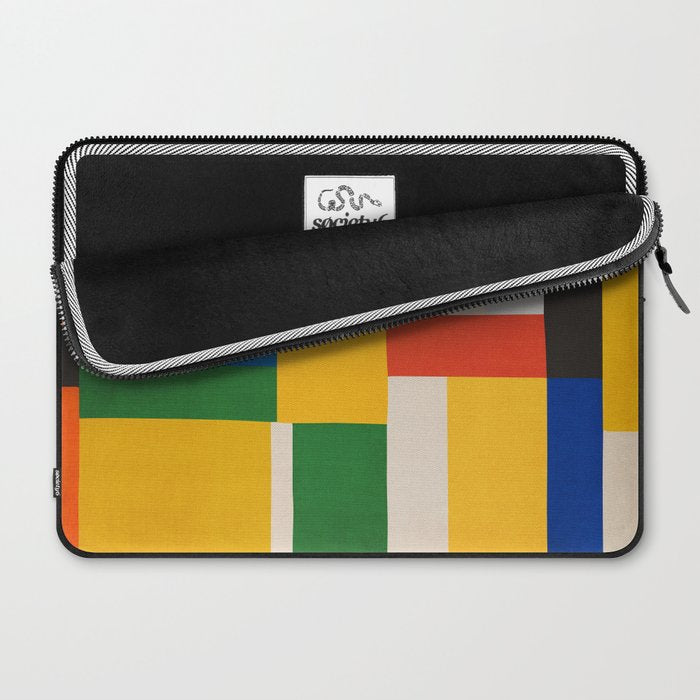 Mid-Century Modern Colorful Artwork Laptop Sleeve Gallery Image 2