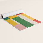 Mid-Century Modern Colorful Artwork Yoga Mat Gallery Image 2