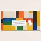 Mid-Century Modern Colorful Artwork Desk Mat Gallery Image 1