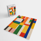 Mid-Century Modern Colorful Artwork Jigsaw Puzzle Gallery Image 2