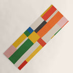 Mid-Century Modern Colorful Artwork Yoga Mat Gallery Image 1