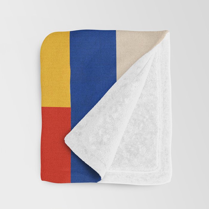 Mid-Century Modern Colorful Artwork Throw Blanket Gallery Image 3