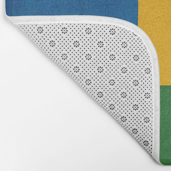 Mid-Century Modern Colorful Artwork Bath Mat Gallery Image 2