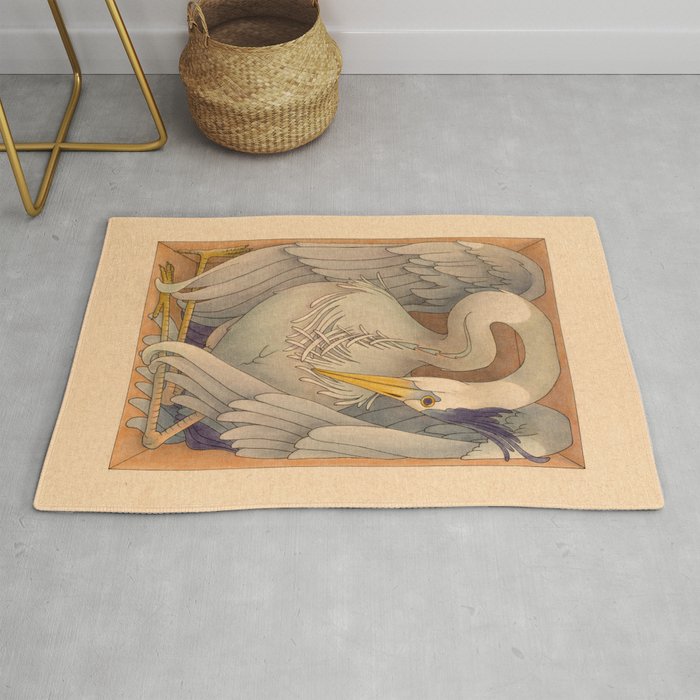 Great Blue Heron Rug Gallery Image 1