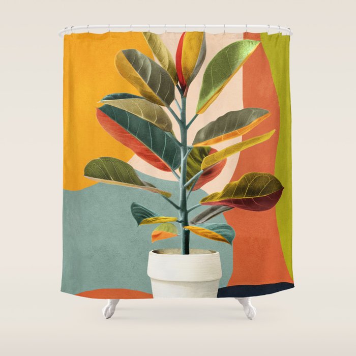 Colorful Branching Out 29 Shower Curtain Gallery Image 1