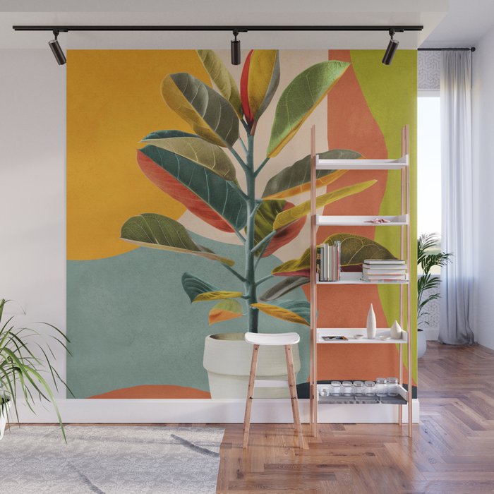 Colorful Branching Out 29 Wall Mural Gallery Image 1