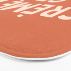 Creme de la Creme French Retro Hand Lettering Bath Mat Gallery Image 3