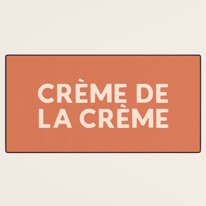 Creme de la Creme French Retro Hand Lettering Desk Mat Gallery Image 3