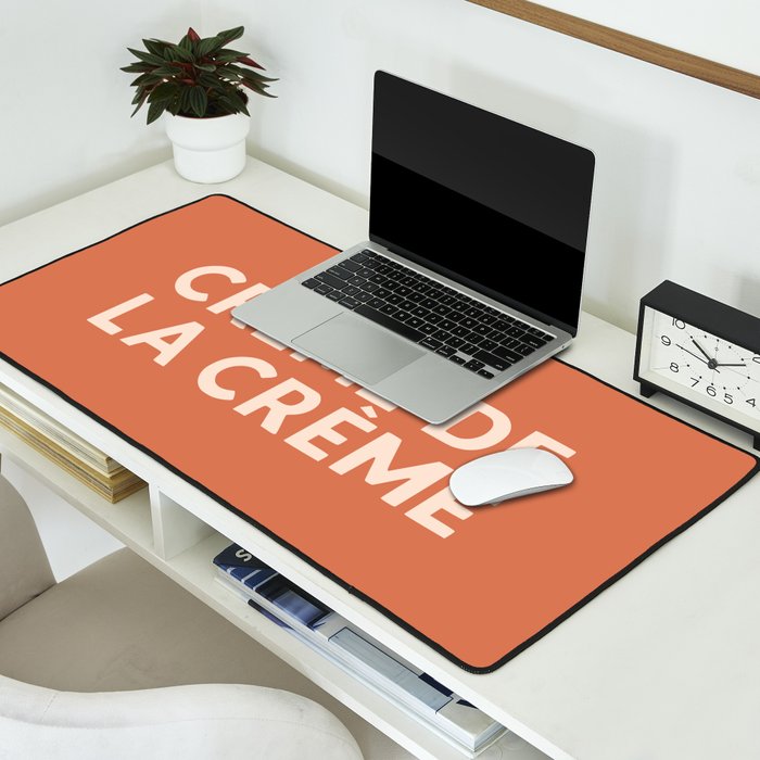 Creme de la Creme French Retro Hand Lettering Desk Mat Gallery Image 2
