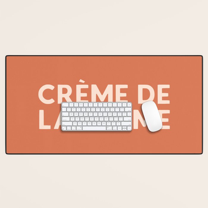 Creme de la Creme French Retro Hand Lettering Desk Mat Gallery Image 1