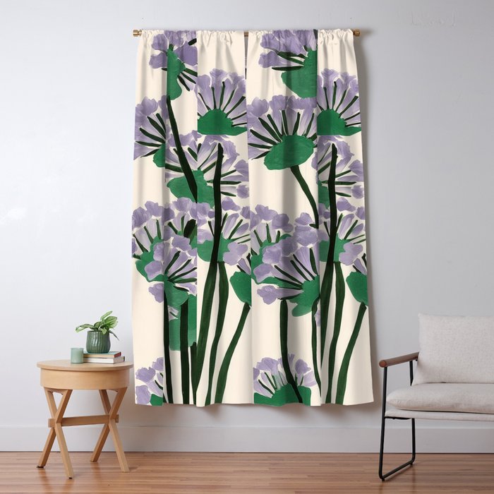 Modern Lavender Garden Window Curtain Gallery Image 5